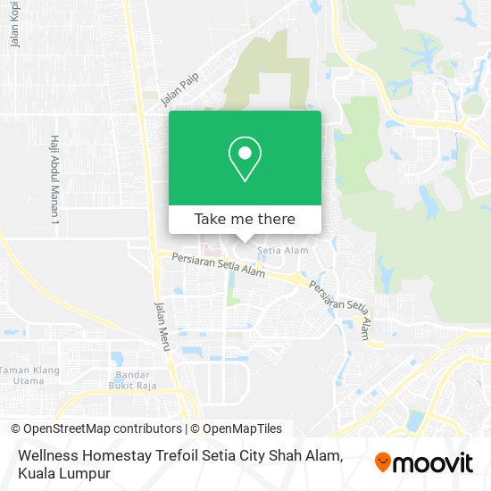 Wellness Homestay Trefoil Setia City Shah Alam map