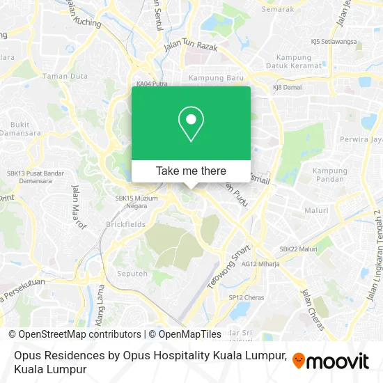 Opus Residences by Opus Hospitality Kuala Lumpur map