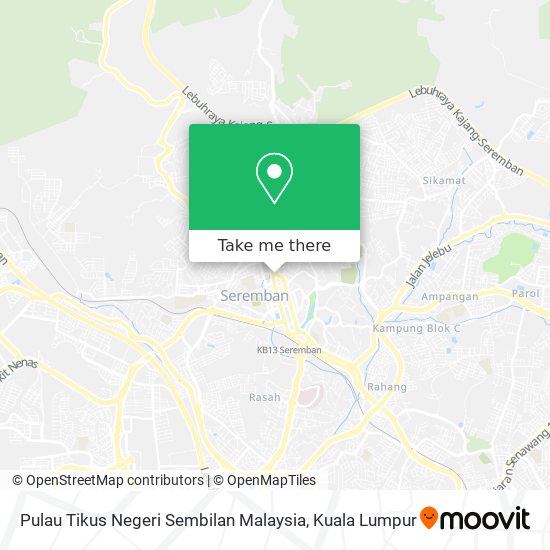 Pulau Tikus Negeri Sembilan Malaysia map