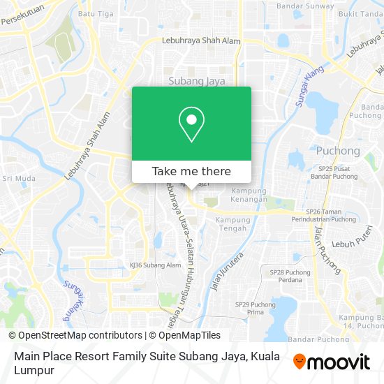 Main Place Resort Family Suite Subang Jaya map