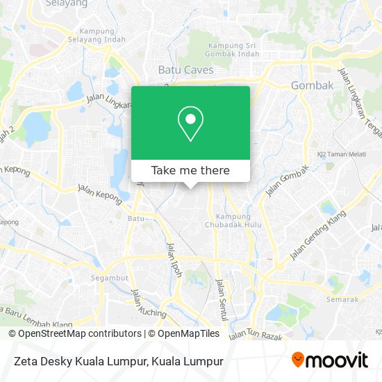 Zeta Desky Kuala Lumpur map