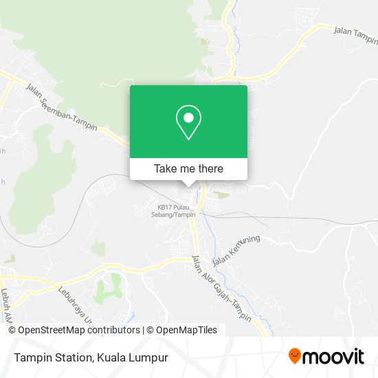 Tampin Station map