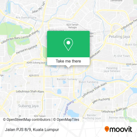 Jalan PJS 8/9 map