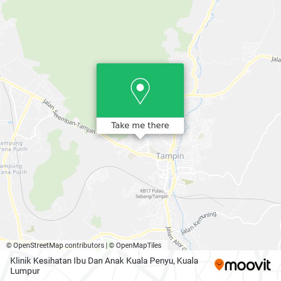 Klinik Kesihatan Ibu Dan Anak Kuala Penyu map