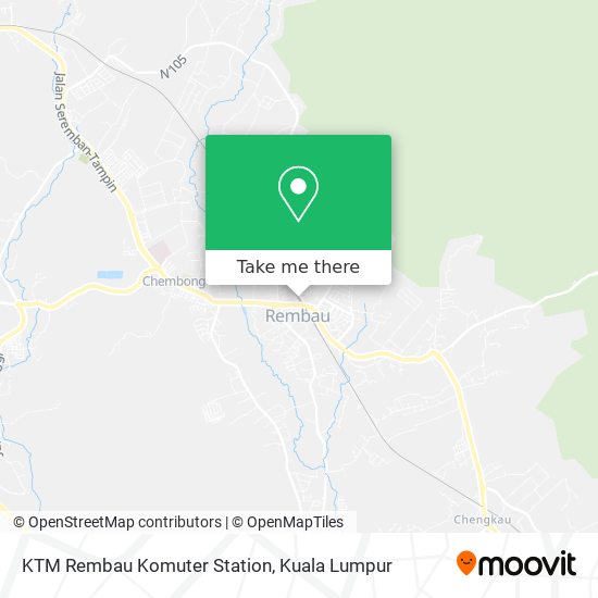 Peta KTM Rembau Komuter Station