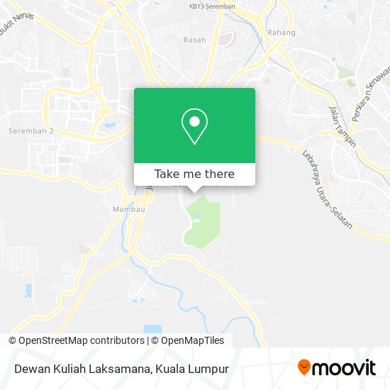 Dewan Kuliah Laksamana map