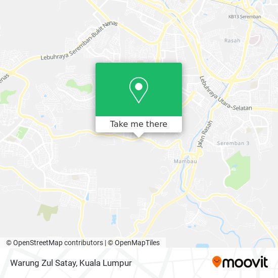 Warung Zul Satay map