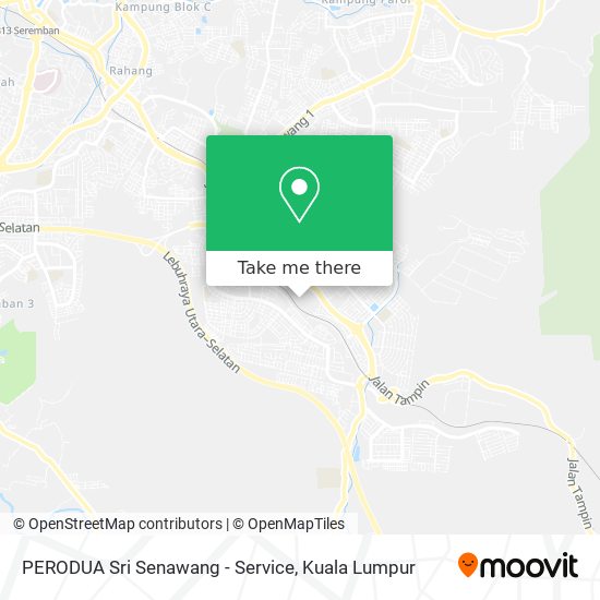 PERODUA Sri Senawang - Service map