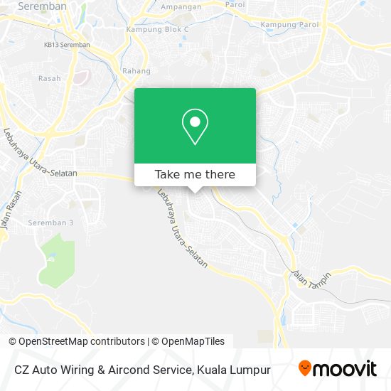 CZ Auto Wiring & Aircond Service map