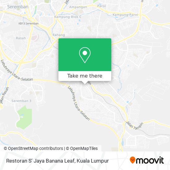 Restoran S' Jaya Banana Leaf map