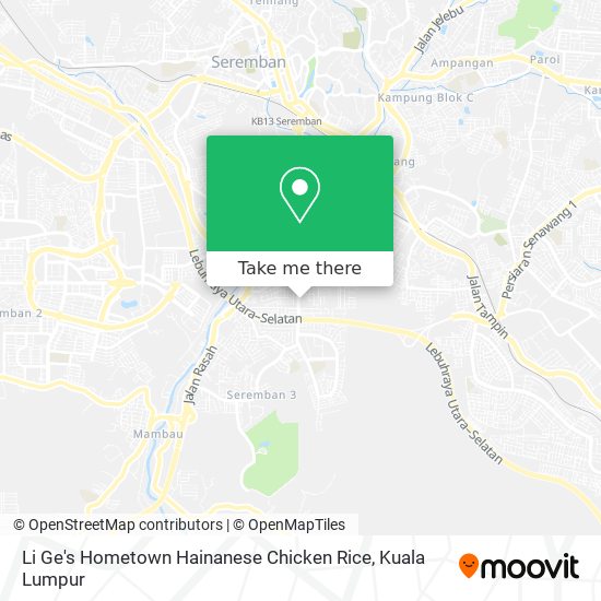 Li Ge's Hometown Hainanese Chicken Rice map