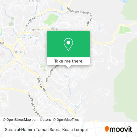 Peta Surau al-Hamim Taman Satria