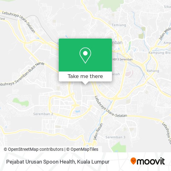 Peta Pejabat Urusan Spoon Health