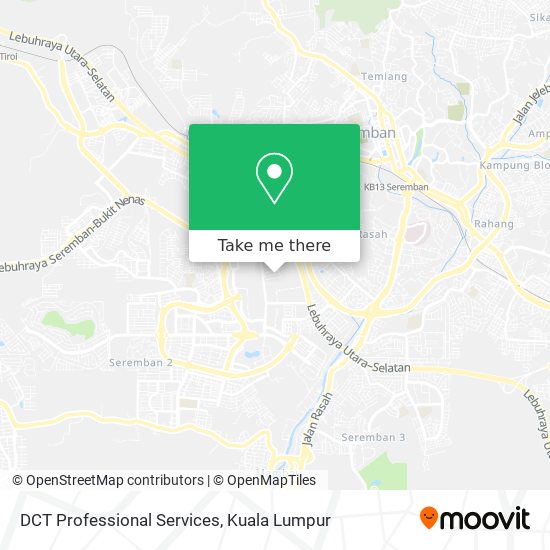 DCT Professional Services map