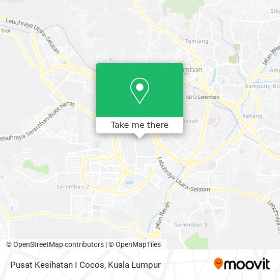 Pusat Kesihatan I Cocos map