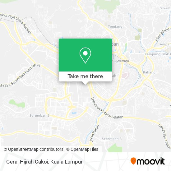 Gerai Hijrah Cakoi map