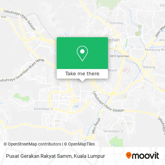 Pusat Gerakan Rakyat Samm map