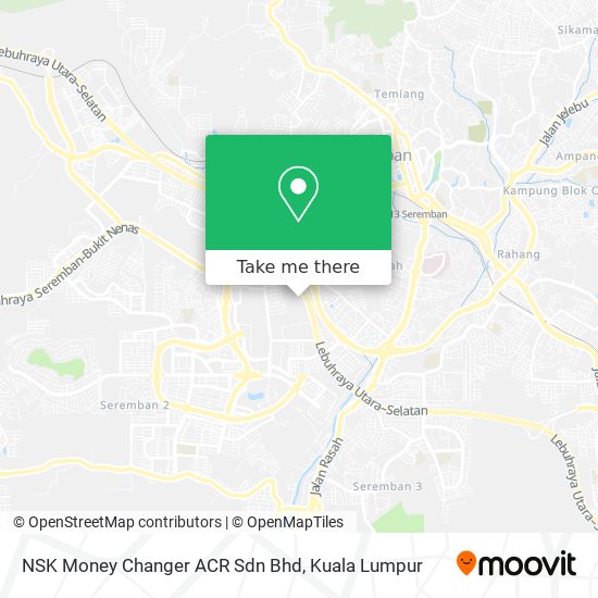 Peta NSK Money Changer ACR Sdn Bhd
