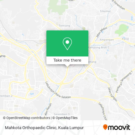 Mahkota Orthopaedic Clinic map