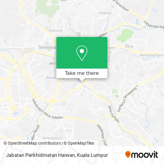 Jabatan Perkhidmatan Haiwan map