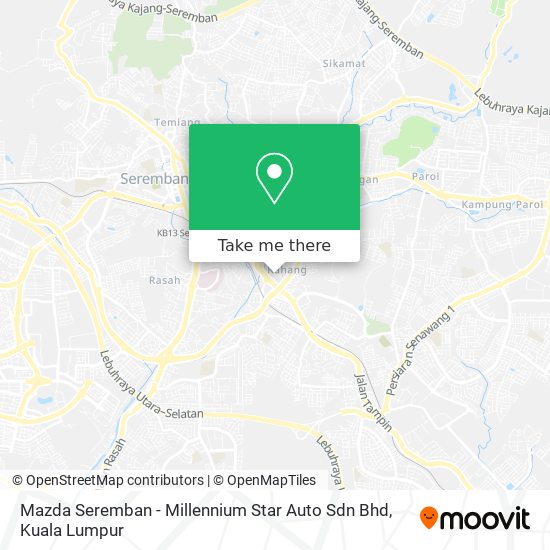 Mazda Seremban - Millennium Star Auto Sdn Bhd map