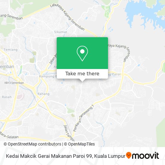 Kedai Makcik Gerai Makanan Paroi 99 map