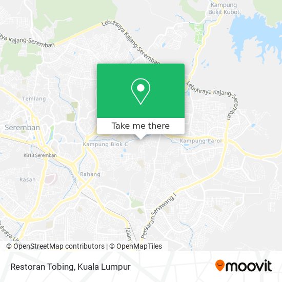 Restoran Tobing map