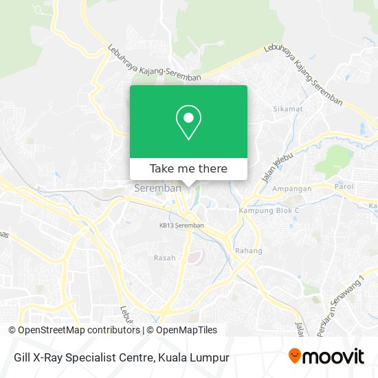 Gill X-Ray Specialist Centre map