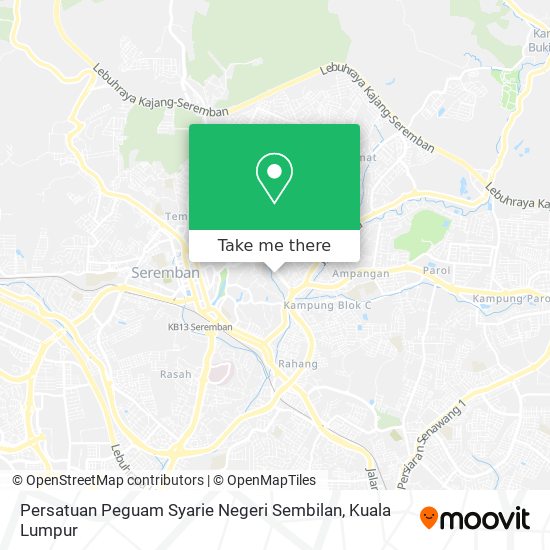 Peta Persatuan Peguam Syarie Negeri Sembilan