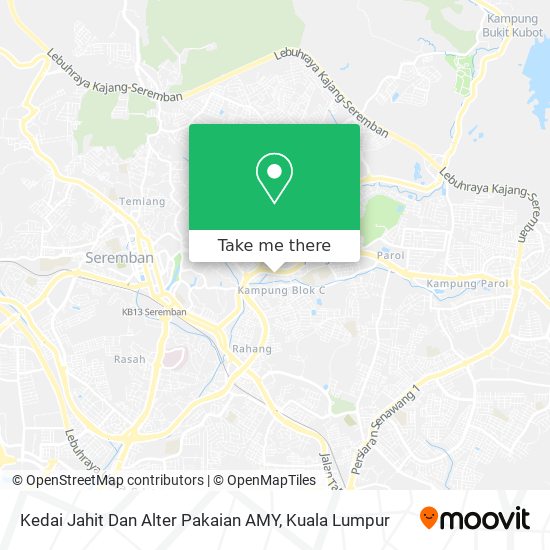 Peta Kedai Jahit Dan Alter Pakaian AMY