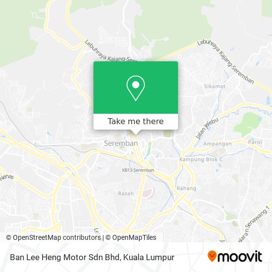 Peta Ban Lee Heng Motor Sdn Bhd