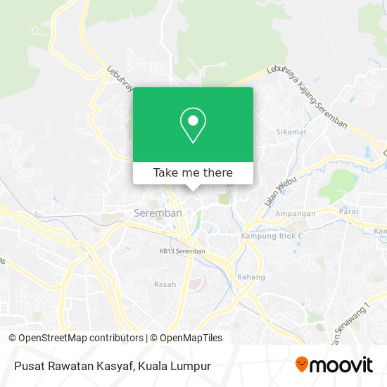 Pusat Rawatan Kasyaf map