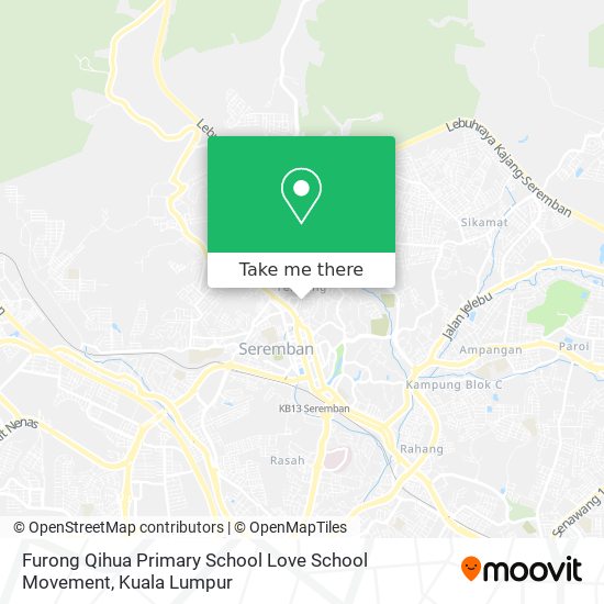 Furong Qihua Primary School Love School Movement map