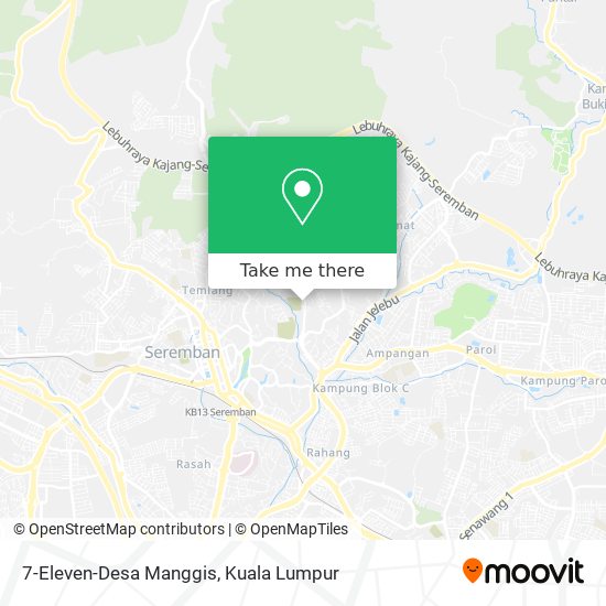 Peta 7-Eleven-Desa Manggis