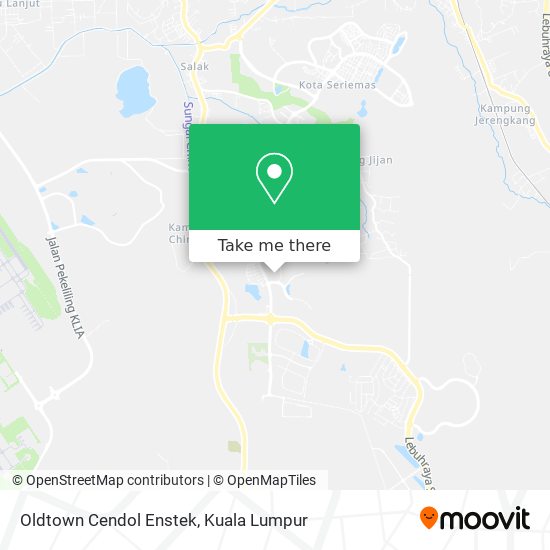 Oldtown Cendol Enstek map