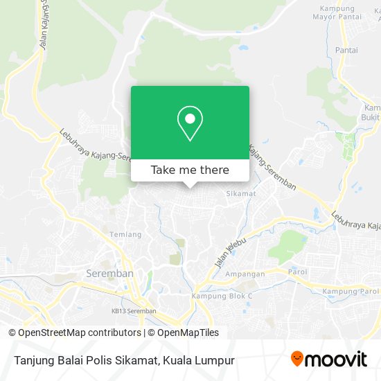 Peta Tanjung Balai Polis Sikamat