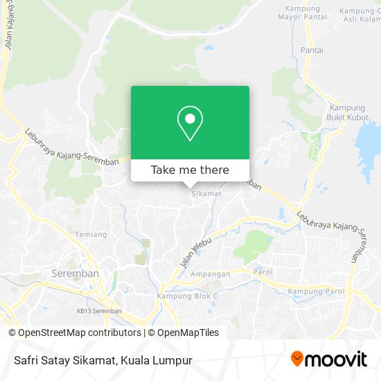 Safri Satay Sikamat map