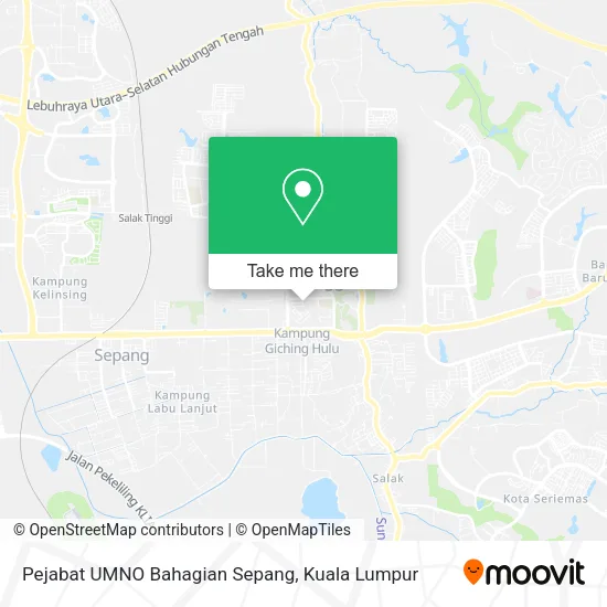 Pejabat UMNO Bahagian Sepang map