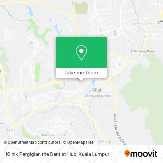 Klinik Pergigian the Dentist Hub map