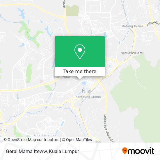 Gerai Mama Iteww map