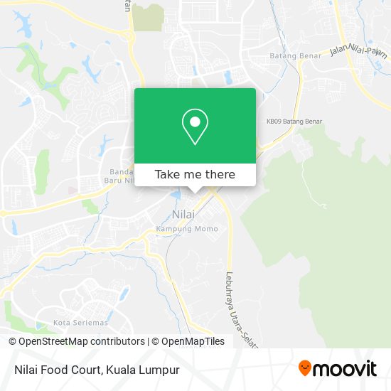 Nilai Food Court map