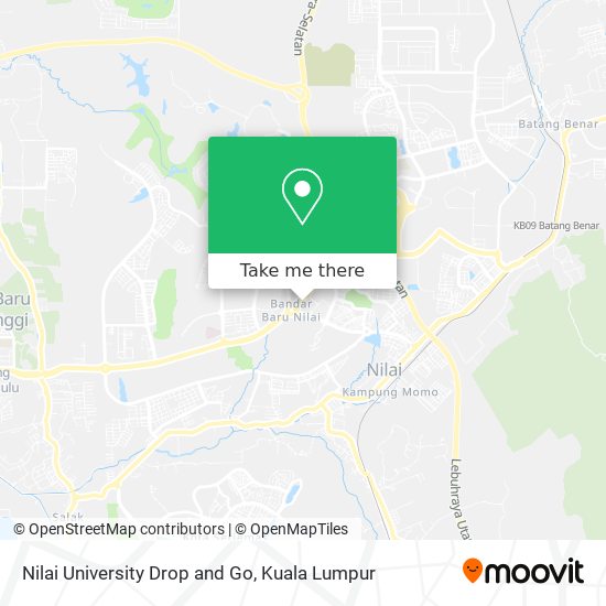 Peta Nilai University Drop and Go