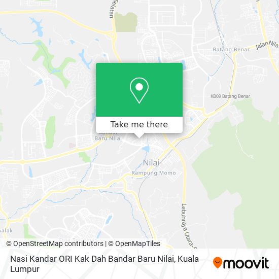 Nasi Kandar ORI Kak Dah Bandar Baru Nilai map