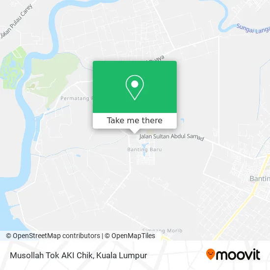 Musollah Tok AKI Chik map