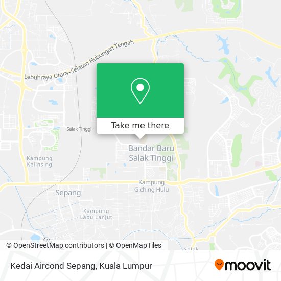 Kedai Aircond Sepang map