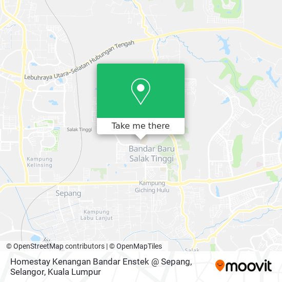 Peta Homestay Kenangan Bandar Enstek @ Sepang, Selangor