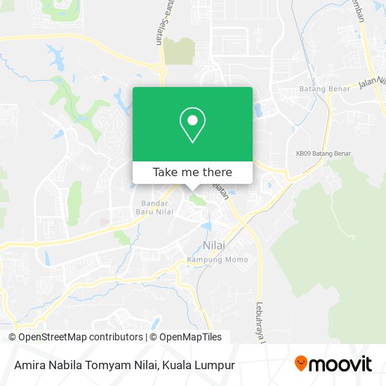 Amira Nabila Tomyam Nilai map