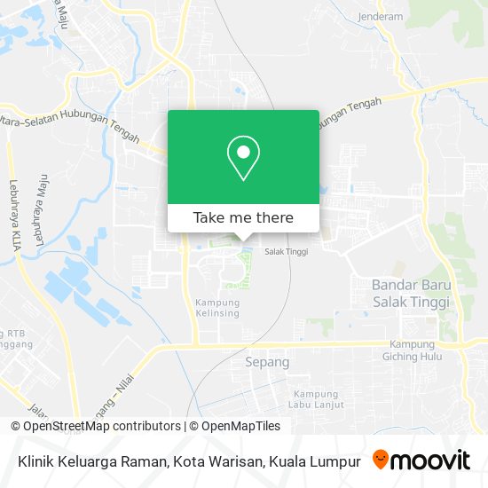 Peta Klinik Keluarga Raman, Kota Warisan