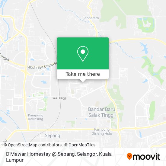 D'Mawar Homestay @ Sepang, Selangor map