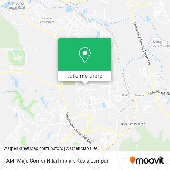 AMI Maju Corner Nilai Impian map